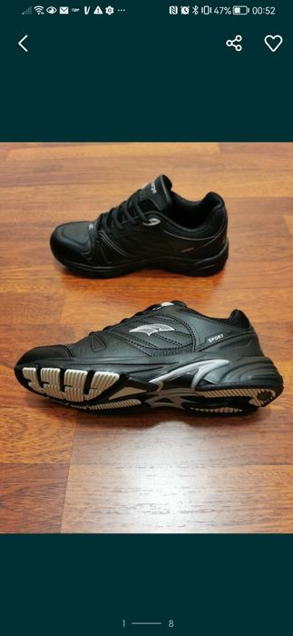 Sportowe Buty Męskie Lekkie Wygodne Czarne