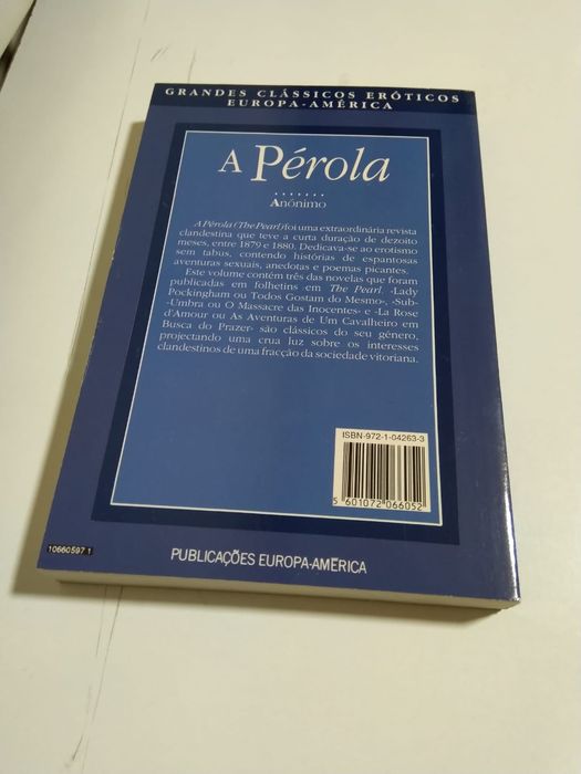 A Pérola Clássico Erótico Anónimo