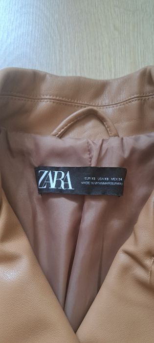 Куртка підліткова на дівчинку  від Zara, розмір XS, світло -коричнева, в ідиальному стані