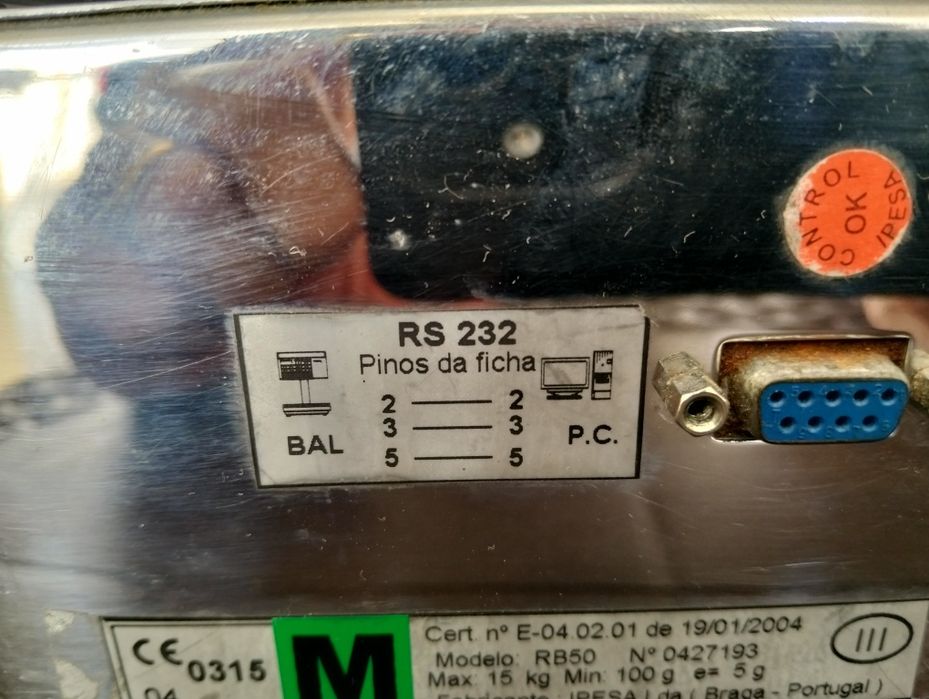 Balança IPESA Ruby RB50 15kg com RS232