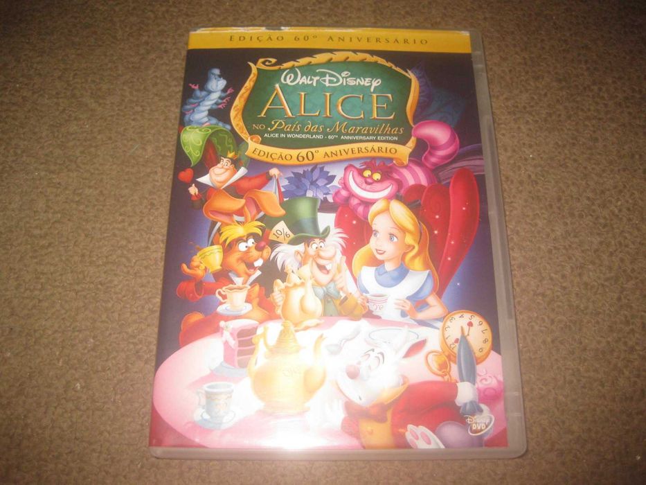 DVD "Alice no País das Maravilhas" da Walt Disney