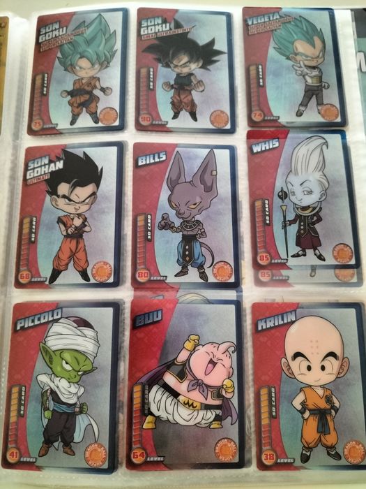 Coleção completa de Trading Cards Dragon Ball Super