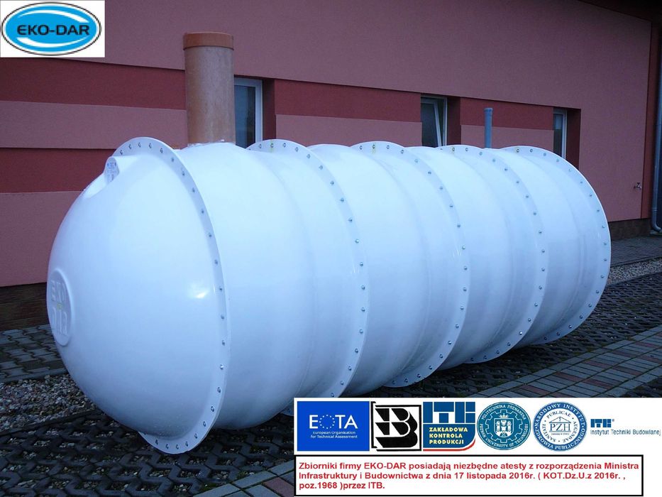 Szambo szamba plastikowe 6640L producent Atesty ITB Atest PZH Promocja