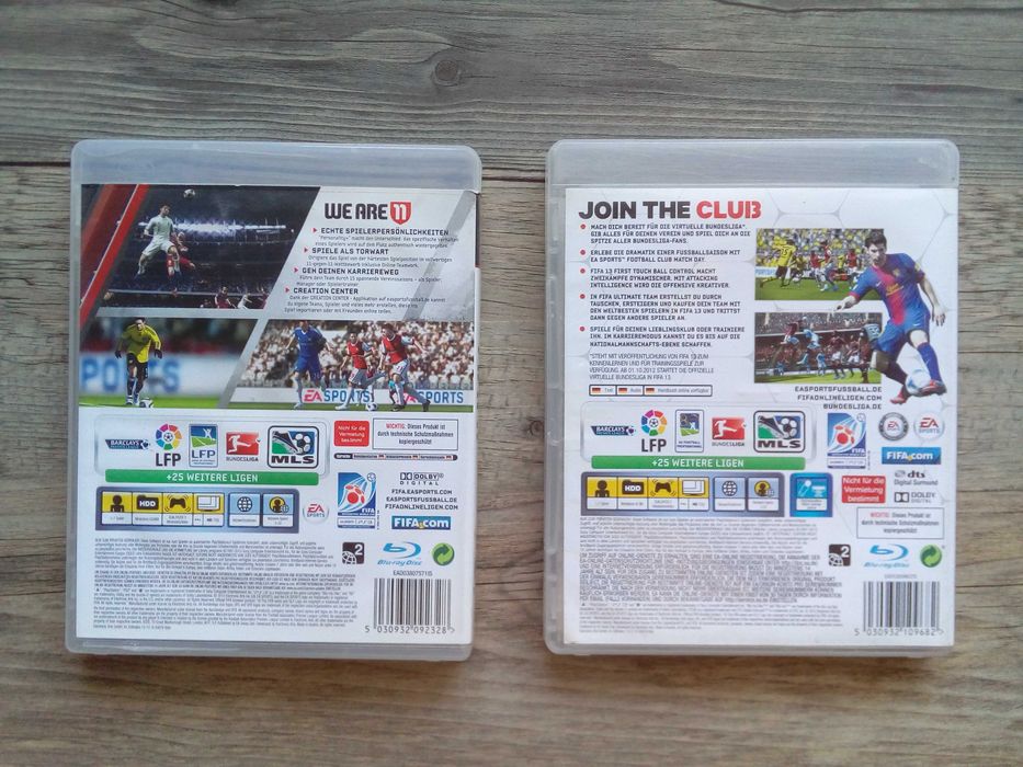 gra gry fifa 11 i fifa 13 ps3