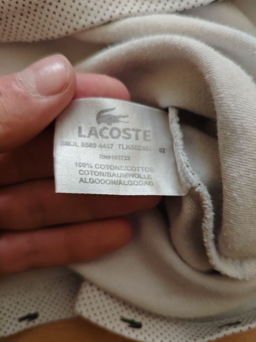 ‼️РОЗРОДАЖ‼️Поло Lacoste біла L розмір