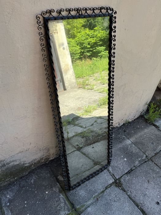 Lustro metalowe czarne