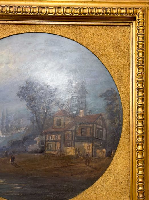 Pintura moinho Bretanha século XIX | Romantismo