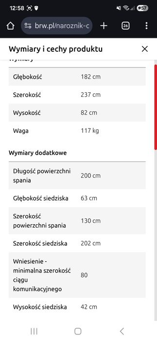 Narożnik Lopez Jak Nowy