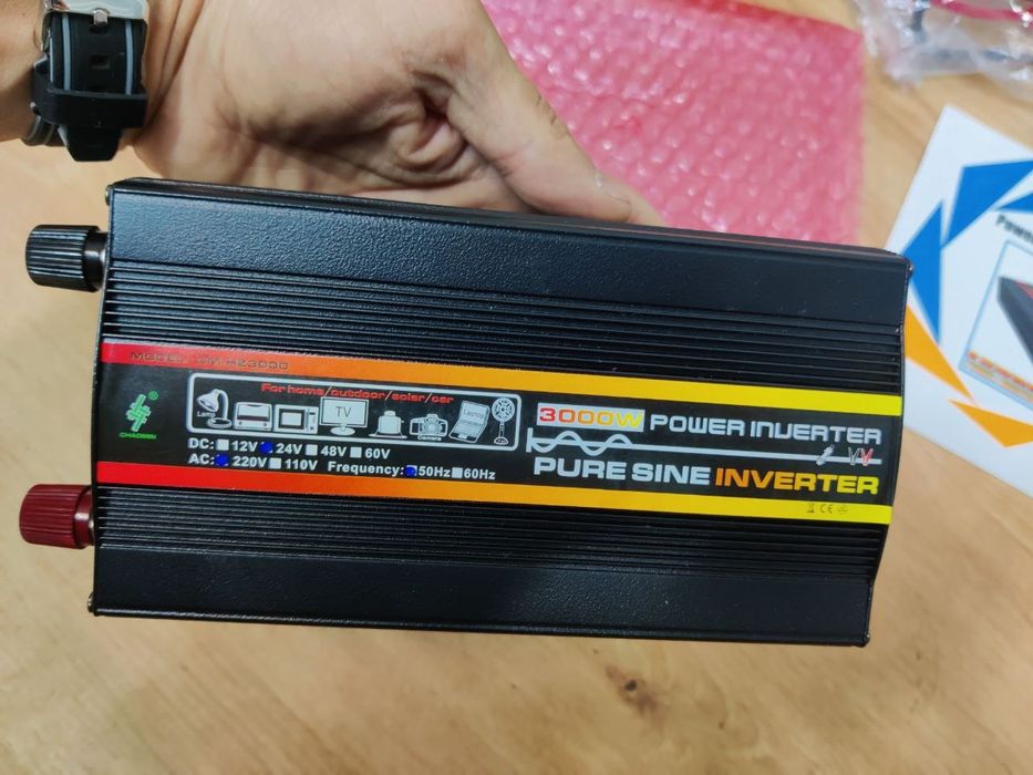 Інвертор 3000W. Чистий синус. 24V. 24 Вольт.