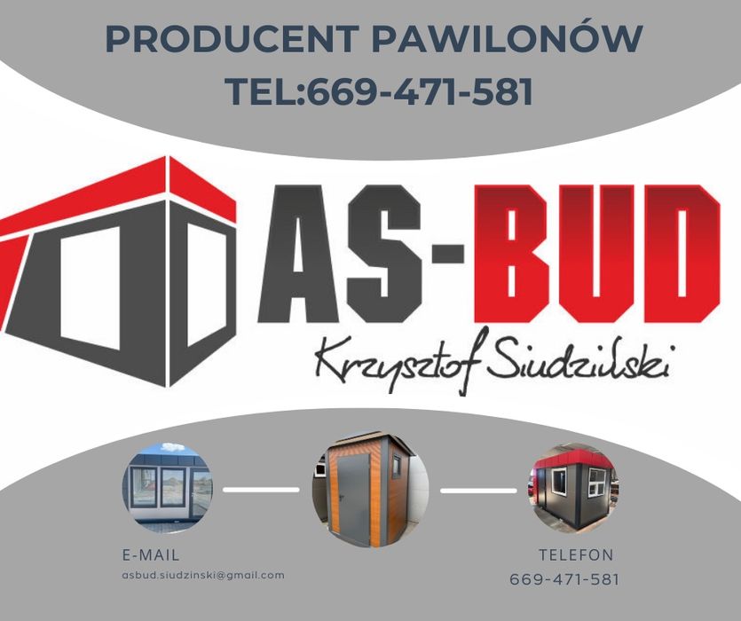 Pawilon kontener łazienka mobilna WC sanitarny prysznic camping