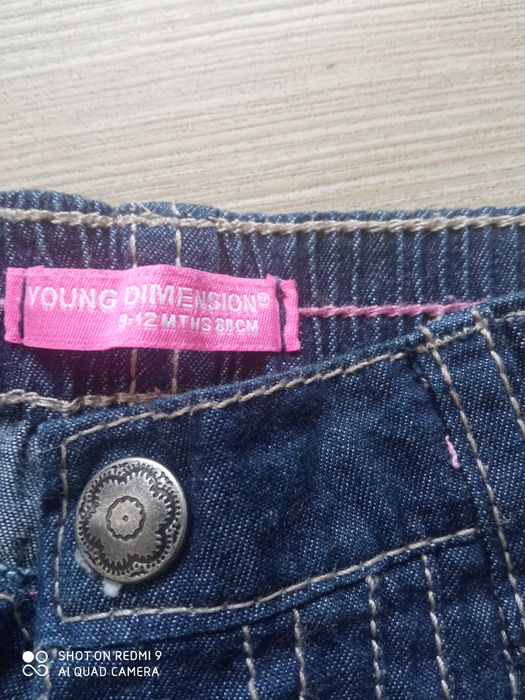 Jeansy rozm 86 cm. Young Dimension