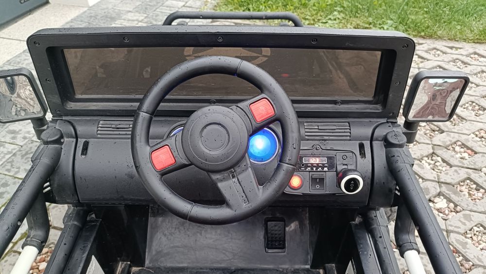 Auto jeep akumulator czarny baterie dla dzieci
