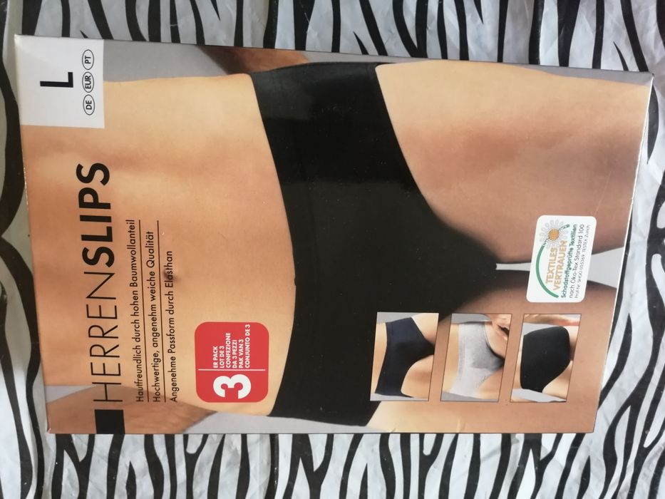 Slipes para homen novas na embalagem