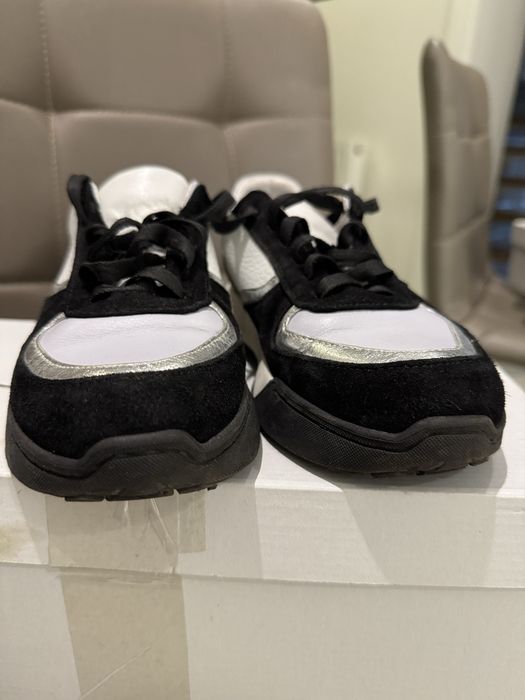 Шкіряні кеди , комбіновані з замшею