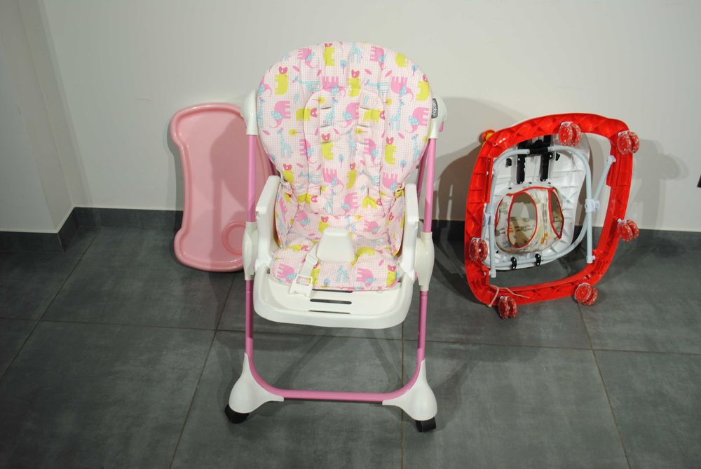 Стільчик для годування Geoby Nectar WPDP та ходунки Joy TK-3601.