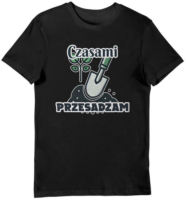 Koszulka męska działkowicz czasem przesadzam czarna S