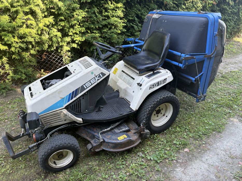 Kosiarka traktorek z koszem ISEKI SG15 S diesel KUBOTA YANMAR