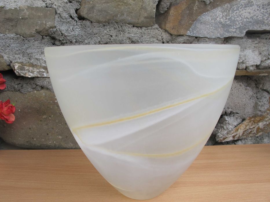 Duży Szklany klosz AMBER MURANO do lamp stojących_zwisów _E 27