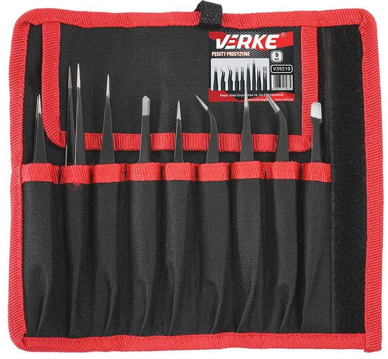 pęsety precyzyjne 9 SZT