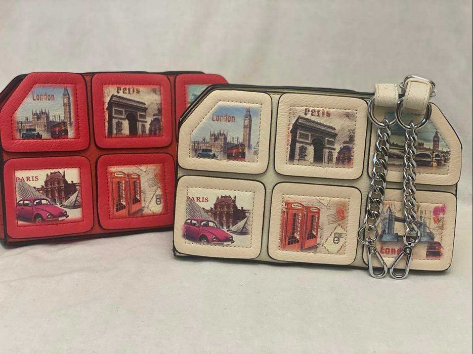 Оригинальный клатч в двух цветах