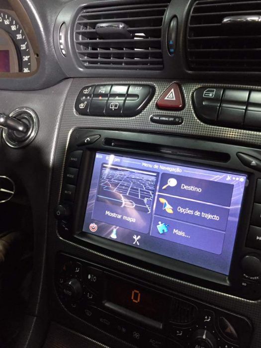 Radios novos Mercedes c220 clk ML Vito Viano w203 etc gps bluethoo
