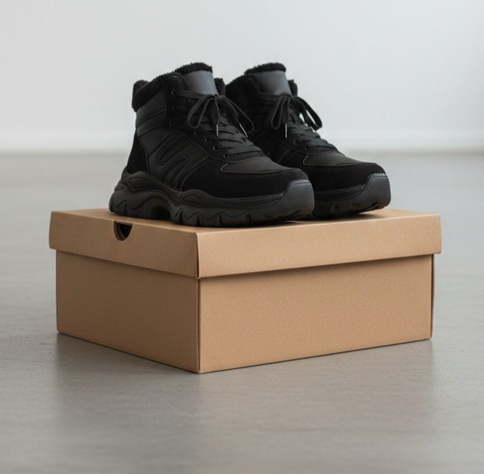 Брендові, стильні, теплі, легкі, неслизькі зимові кросівки, хайтопи