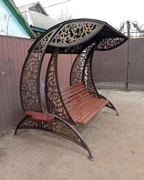 Садова Гойдалка Качеля Лазерна різка металу Декоративні металеві вставки і панелі для воріт і огорож