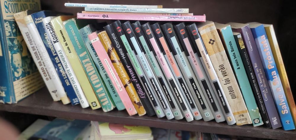 Livros e coleções de livros.