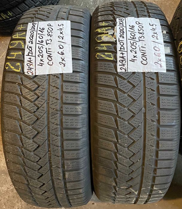 2x Continental Winter Contact TS850P 205/60 R16 92H / 249A+