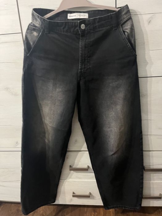 Jeansy szerokie Bershka 34