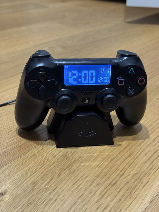 Zegar PS4 Budzik Playstation 4 Dualshock Czarny