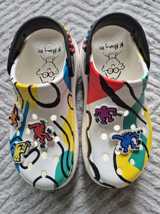 Unikatowe crocsy K.Haring Mega Crush Clog,r.37