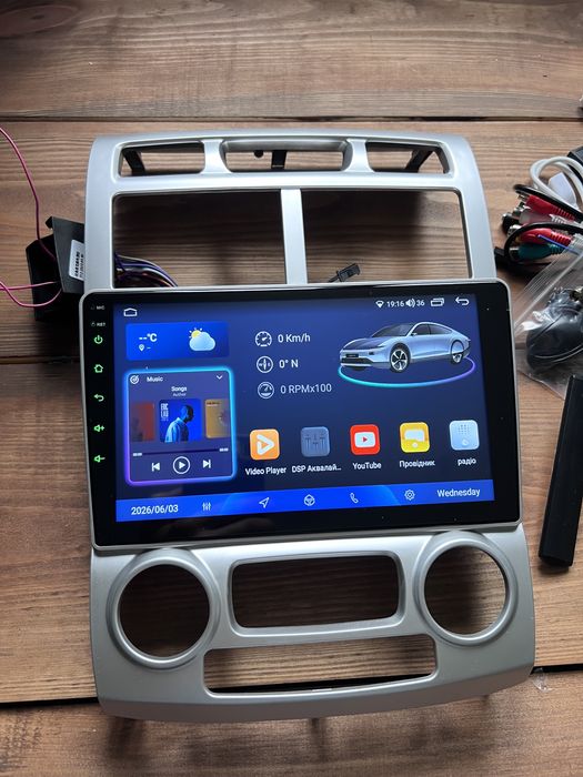 Магнітола Android  Kia Sportage 2 2004-2010 Carplay Wifi Bluetooth