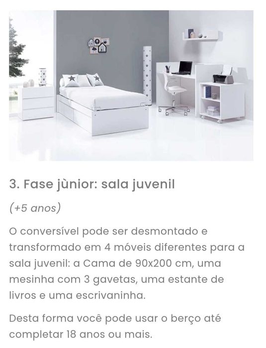 Berço cama evolutivo ALONDRA