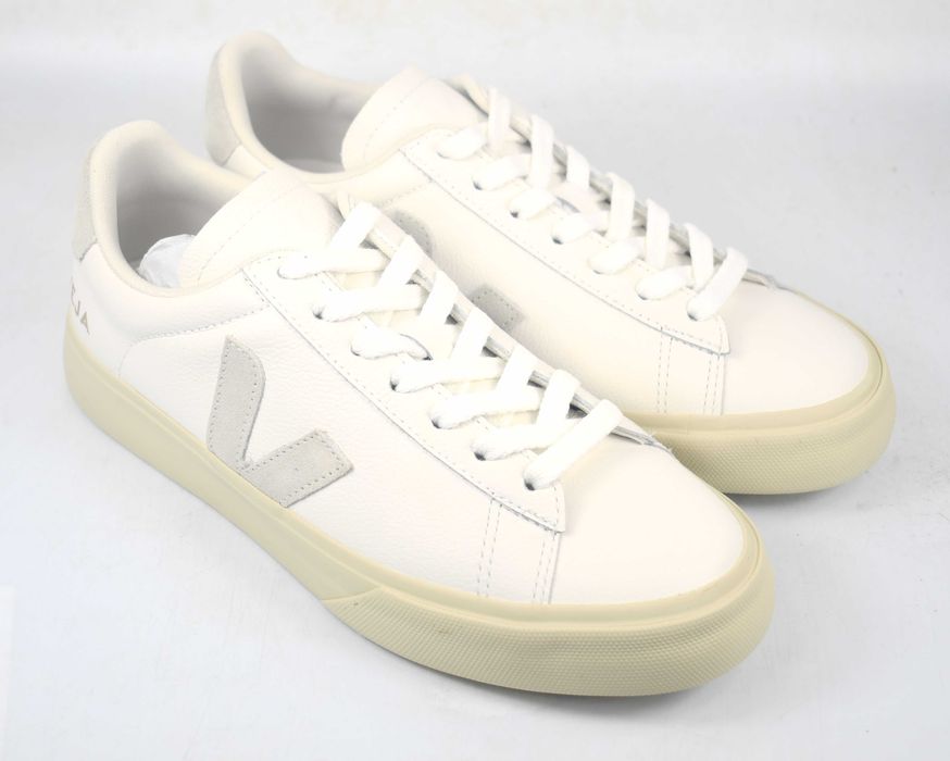 Skórzane trampki Veja Campo extra white natural suede roz. 38