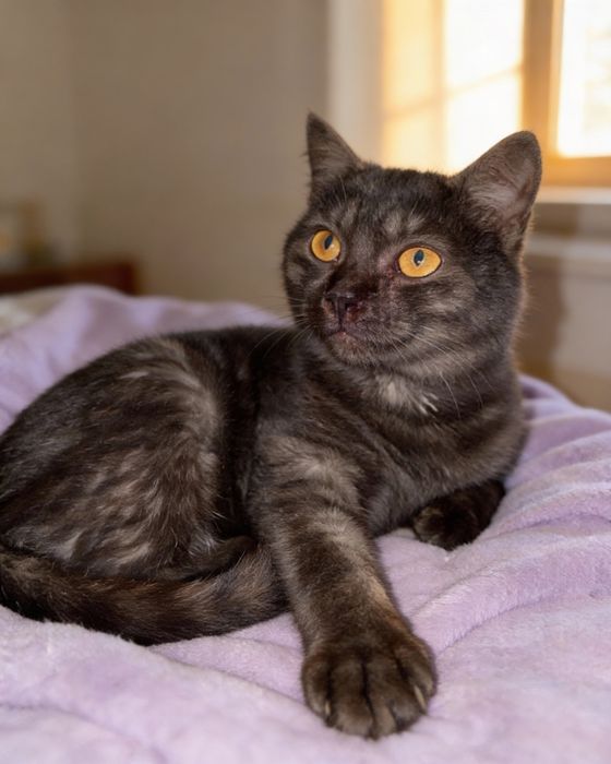 Шоколадно-димчасте кошеня британочка! 4 міс