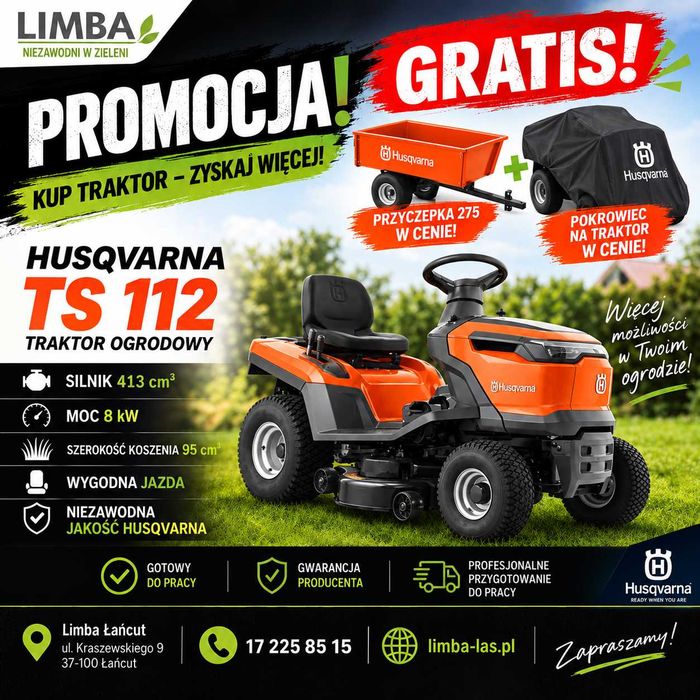 Traktorek kosiarka Husqvarna Automat NOWY Pompa oleju Raty Promocja!