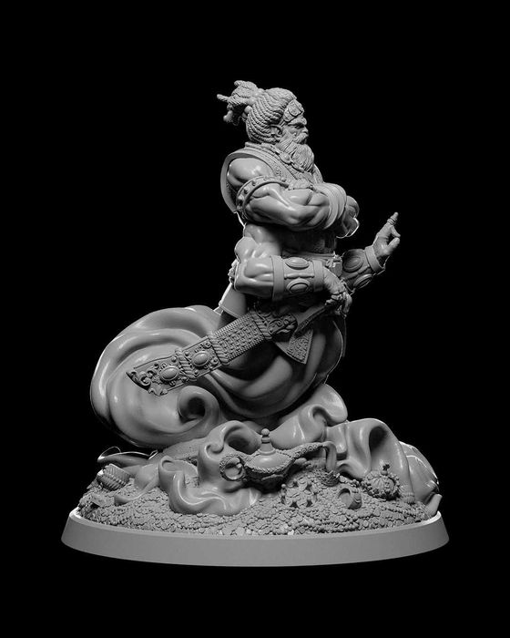 Dżin Figurka 32mm 14K zgodna z D&D
