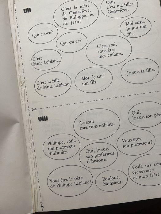 Conjunto livros escolares de francês antigos