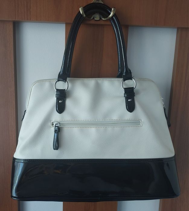 Torebka Tommy Hilfiger biało czarna