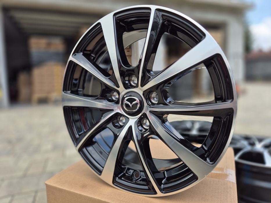 Mazda 16 " Felgi Nowe 5x114,3 CX-3 MX-5 Premacy 3 / 5 / 6 Czarny / Poler