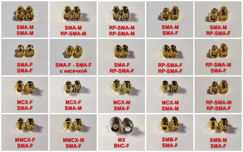 SMA адаптеры пигтейлы калибровочные наборы NanoVNA