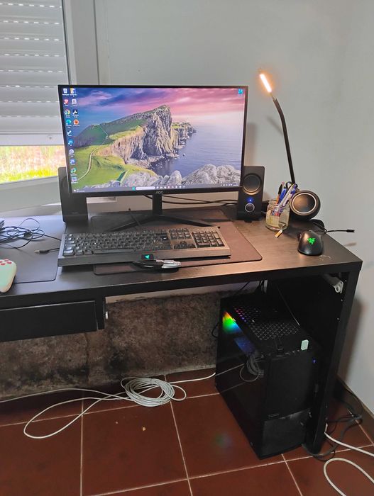 Pc gamer com cadeira gamer + setup completo