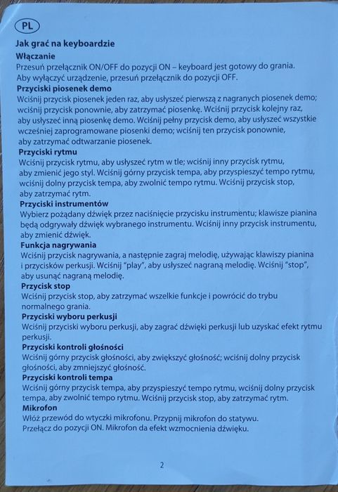 Pianinko zabawkowe Smiki