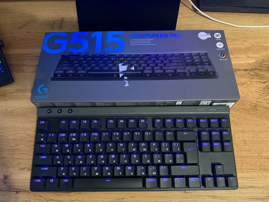 Ігрова клавіатура LOGITECH G515 LIGHTSPEED TKL Wireless Gaming Black