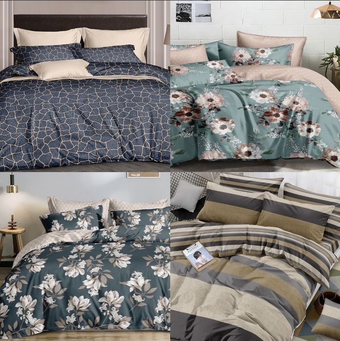 Постельное белье с простыней на резинке Бязь Gold