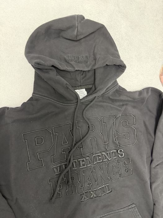 худи Vetements Paris XXL 2024 Hoodie M L balenciaga rick owens