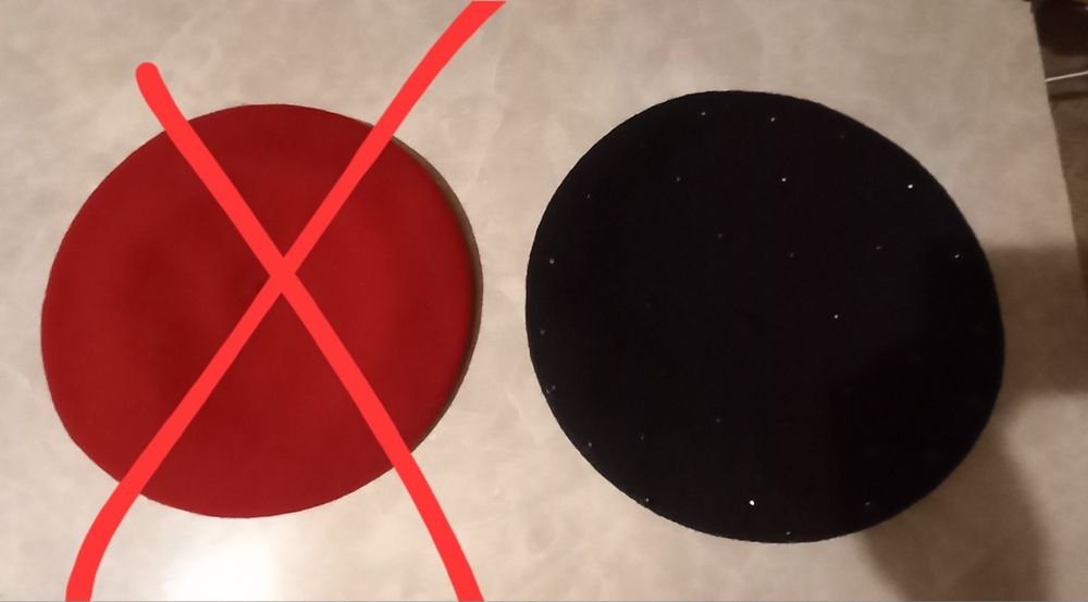 Берет жіночий чорний, берет з вовни