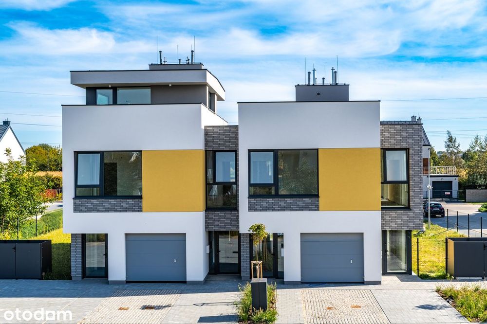 Nowoczesne 62 m², 2 poziomy, ogródek