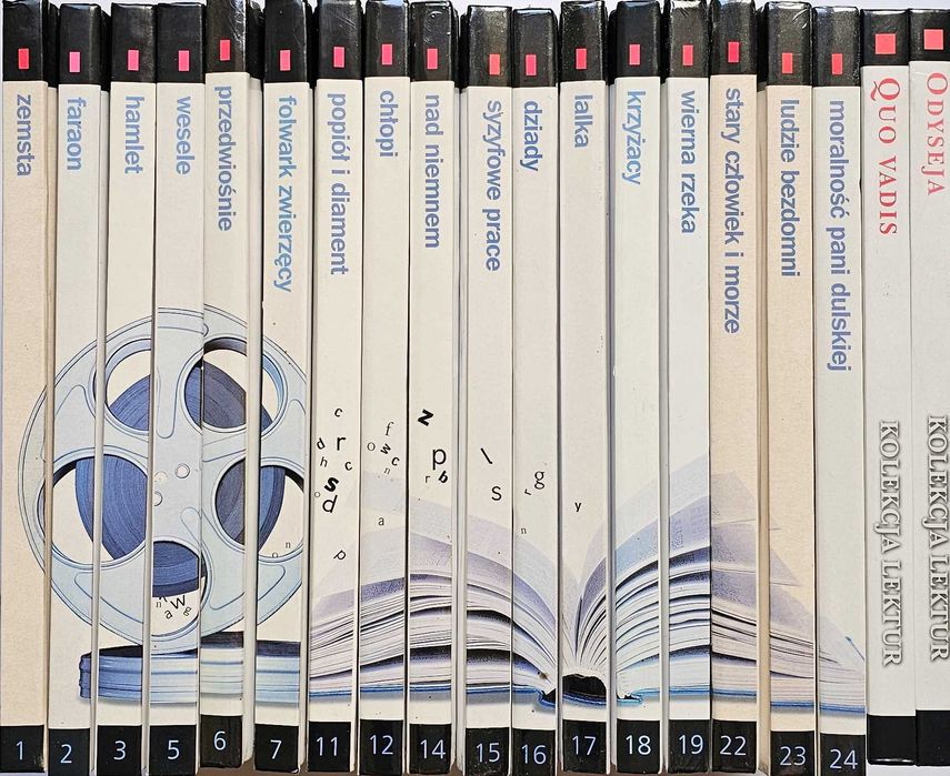 Lektury - 19 filmów DVD + omówienia Chłopi